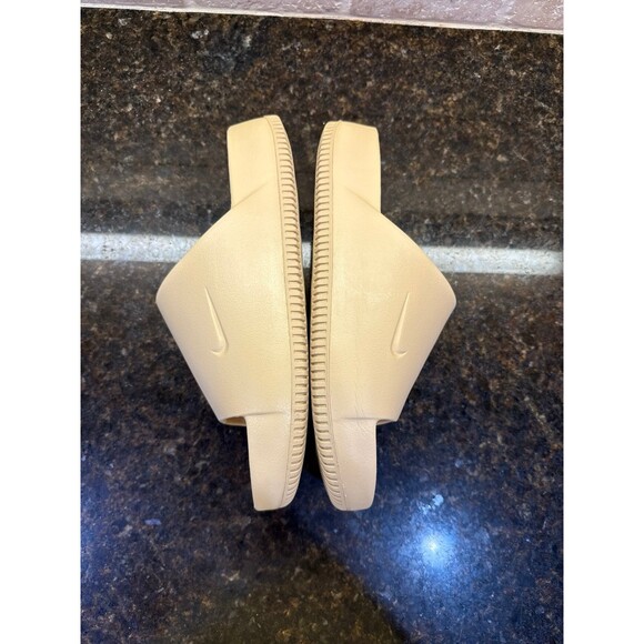 Nike Calm Slide Sesame Platform Sandals M 12 W 13 Like New - Picture 7 of 8